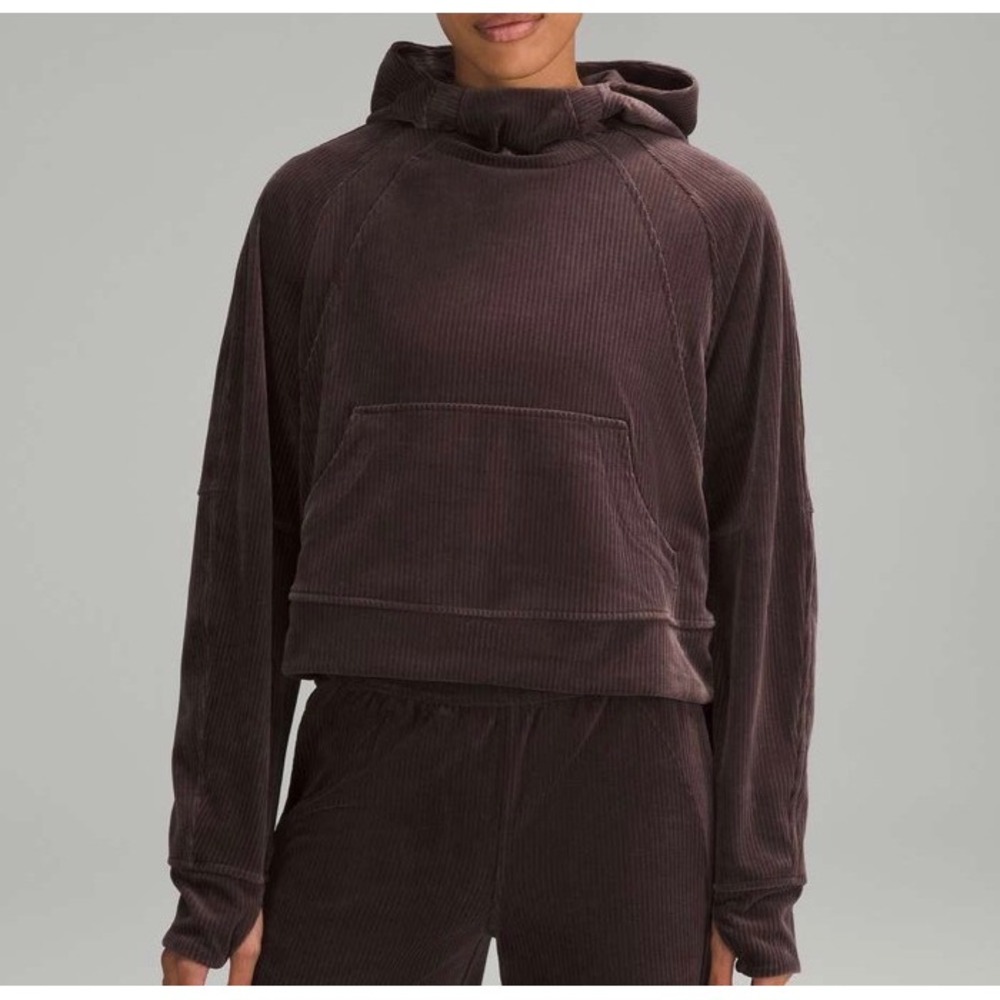 Lululemon Scuba Oversized Hoodie *Velvet Cord 'Espresso' - Picture 2 of 6